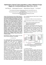 Optimization of Speed Control Algorithm to Achieve Minimum Torque Ripple for a Switched Reluctance Motor Drive via GA