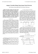 Adaptive Controller Design Using Gamma Neural Networks